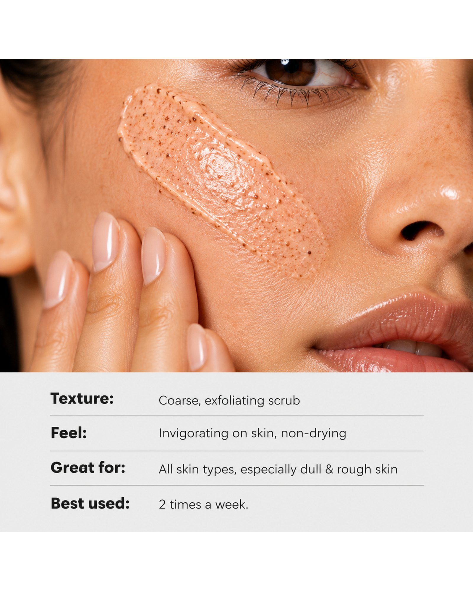 Nature Sage Dewy Face Scrub - texture and feel