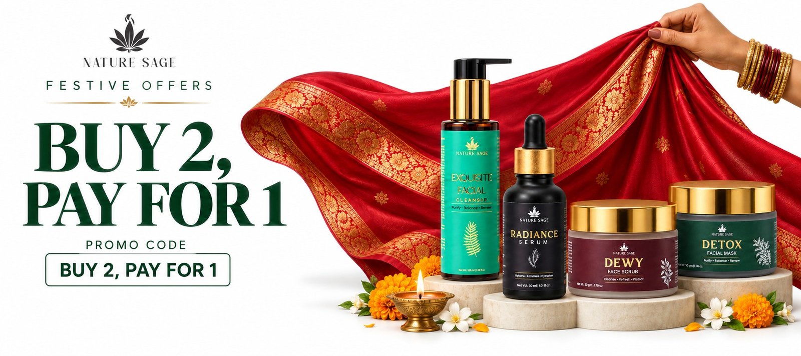Nature Sage festive offer: buy 2, pay for 1