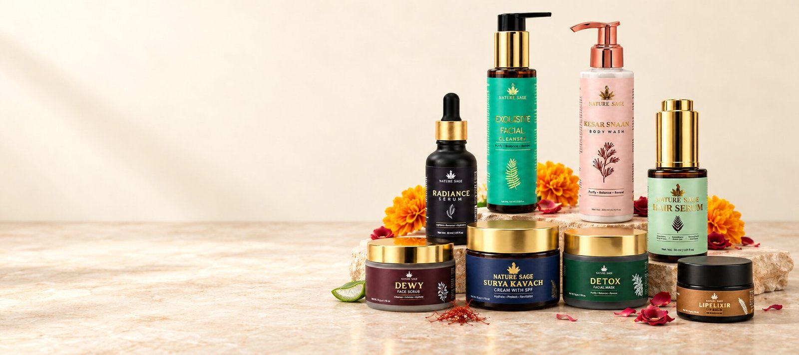 The Nature Sage skincare range