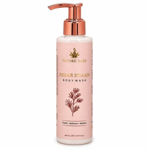 Nature Sage Kesar Snaan Body Wash 200 ml bottle