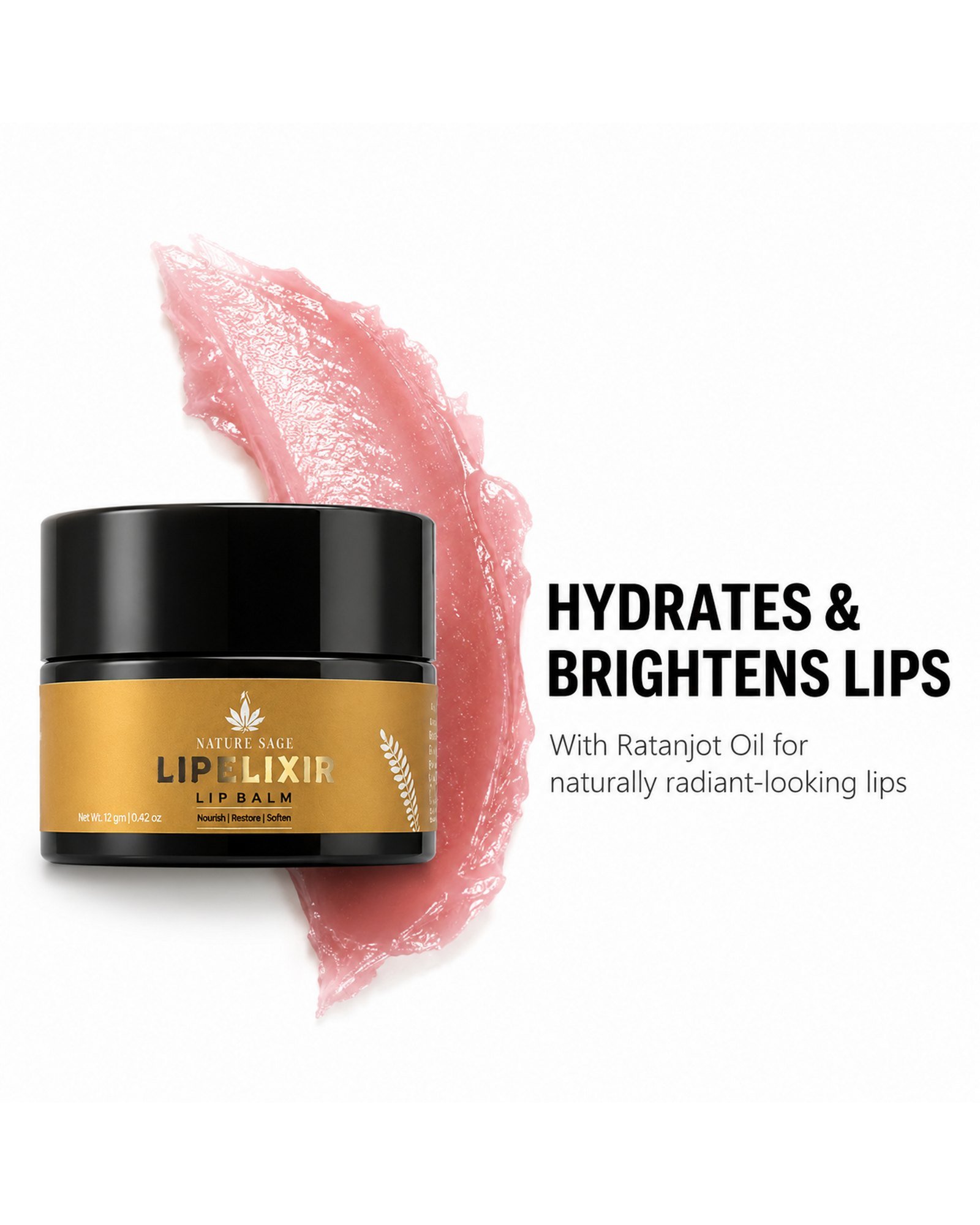 Nature Sage Lip Elixir lip balm 12 g jar
